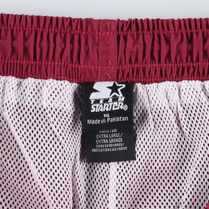 Starter Nylon Pants, Windbreaker Pants, Men's XL Equivalent, Vintage Nylon Red type red-purple Vintage Second Hand