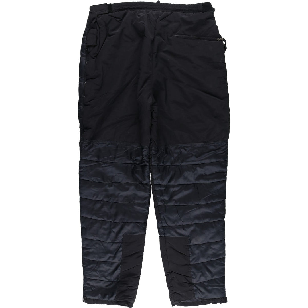 90'S The North Face Nylon Pants, Windbreaker Style, Padded, Men's XL (approx.), Vintage Nylon black type Vintage Second Hand