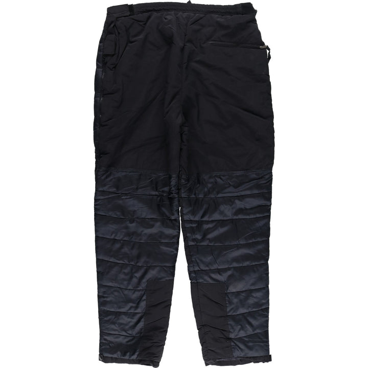 90'S The North Face Nylon Pants, Windbreaker Style, Padded, Men's XL (approx.), Vintage Nylon black type Vintage Second Hand