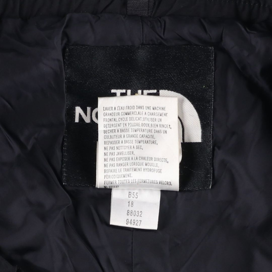 90'S The North Face Nylon Pants, Windbreaker Style, Padded, Men's XL (approx.), Vintage Nylon black type Vintage Second Hand