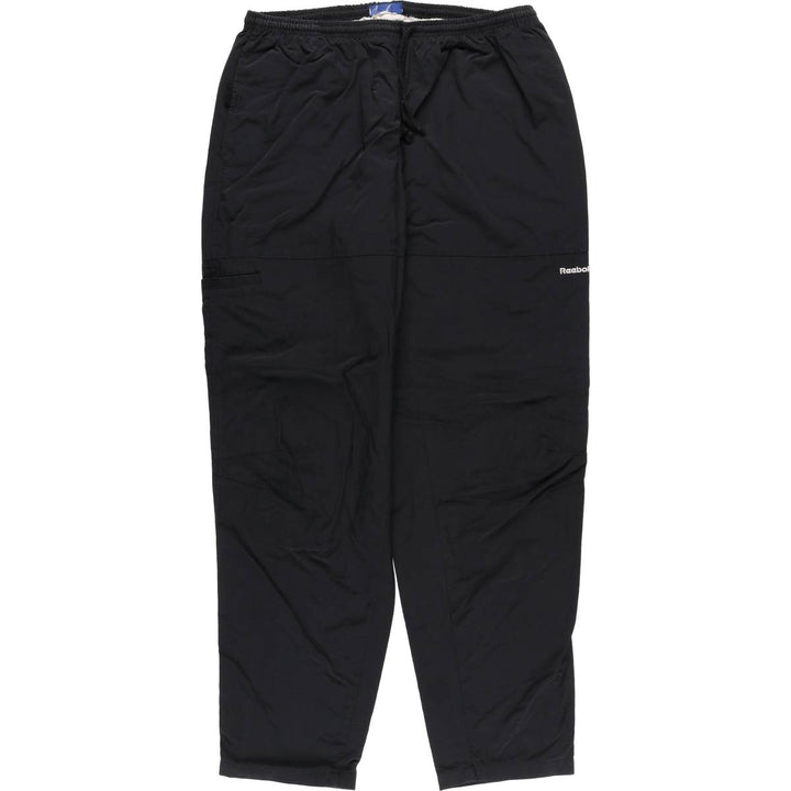 Reebok Ripstop Nylon Pants (Men's XL equivalent) unclear black type Vintage Second Hand