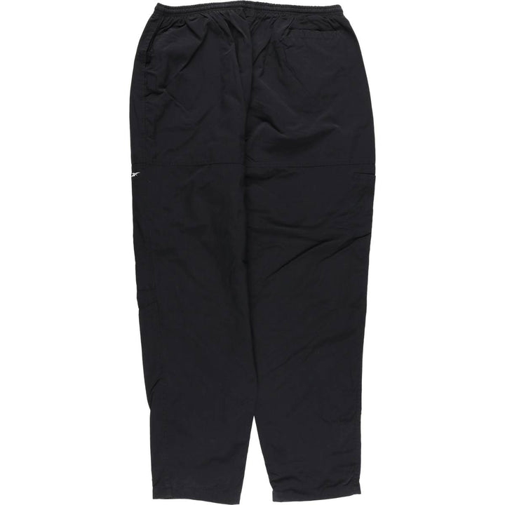 Reebok Ripstop Nylon Pants (Men's XL equivalent) unclear black type Vintage Second Hand