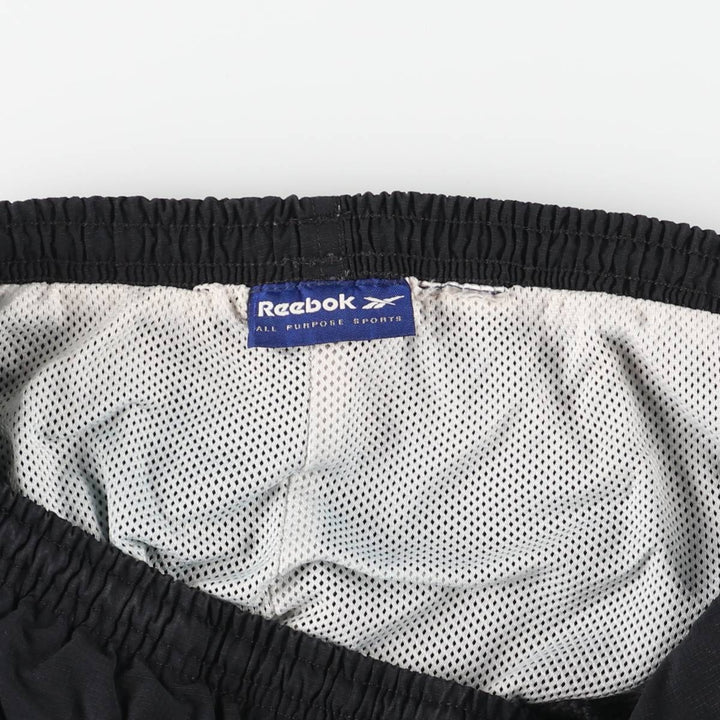 Reebok Ripstop Nylon Pants (Men's XL equivalent) unclear black type Vintage Second Hand