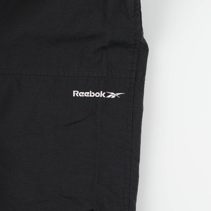 Reebok Ripstop Nylon Pants (Men's XL equivalent) unclear black type Vintage Second Hand
