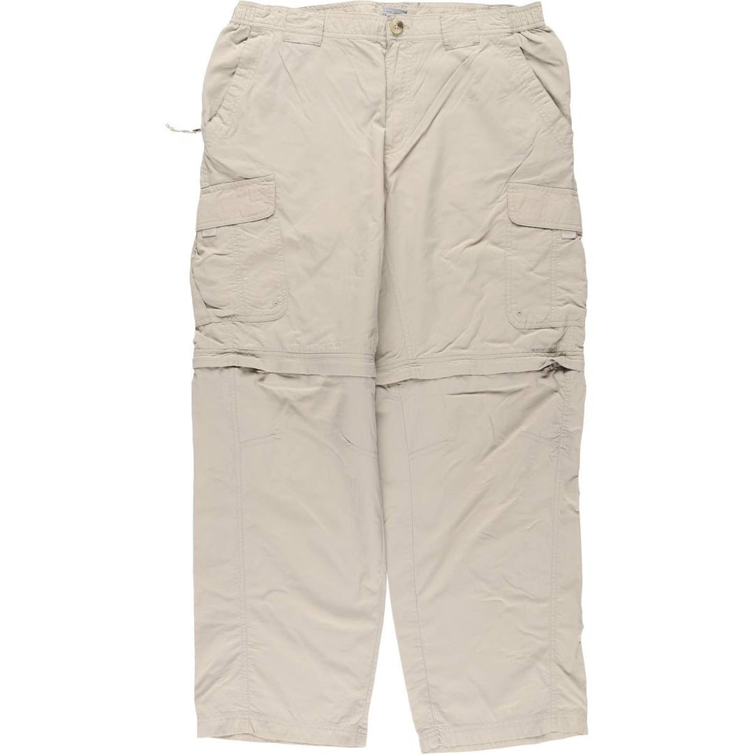 Columbia TITANIUM 2WAY Ripstop Climbing Pants, Men's Size L (approx.) Nylon gray type Vintage Second Hand