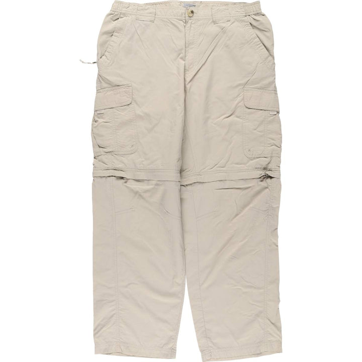 Columbia TITANIUM 2WAY Ripstop Climbing Pants, Men's Size L (approx.) Nylon gray type Vintage Second Hand