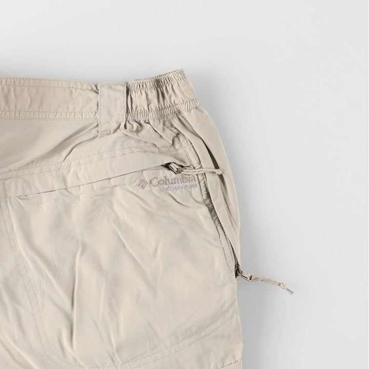 Columbia TITANIUM 2WAY Ripstop Climbing Pants, Men's Size L (approx.) Nylon gray type Vintage Second Hand