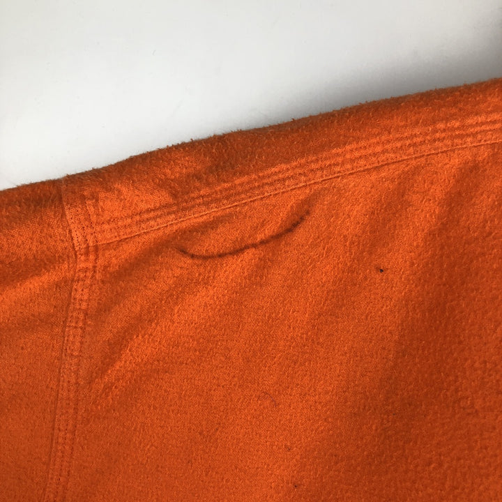 Ralph Lauren POLO by Ralph Lauren Long-Sleeve Heavy Flannel Shirt, Men's Size XXL (approx.) cotton orange type Vintage Second Hand