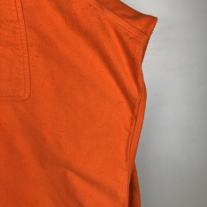 Ralph Lauren POLO by Ralph Lauren Long-Sleeve Heavy Flannel Shirt, Men's Size XXL (approx.) cotton orange type Vintage Second Hand