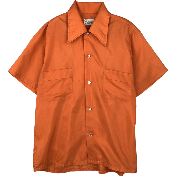 Brookdale Short-Sleeve Shirt, Men's Size S (Equivalent), Boxy Shirt unclear orange type Vintage Second Hand