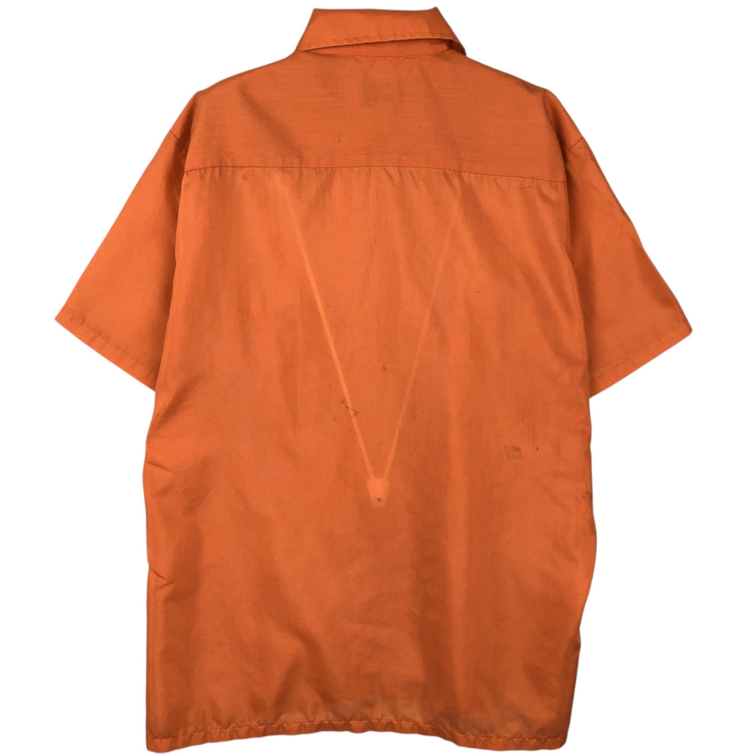 Brookdale Short-Sleeve Shirt, Men's Size S (Equivalent), Boxy Shirt unclear orange type Vintage Second Hand