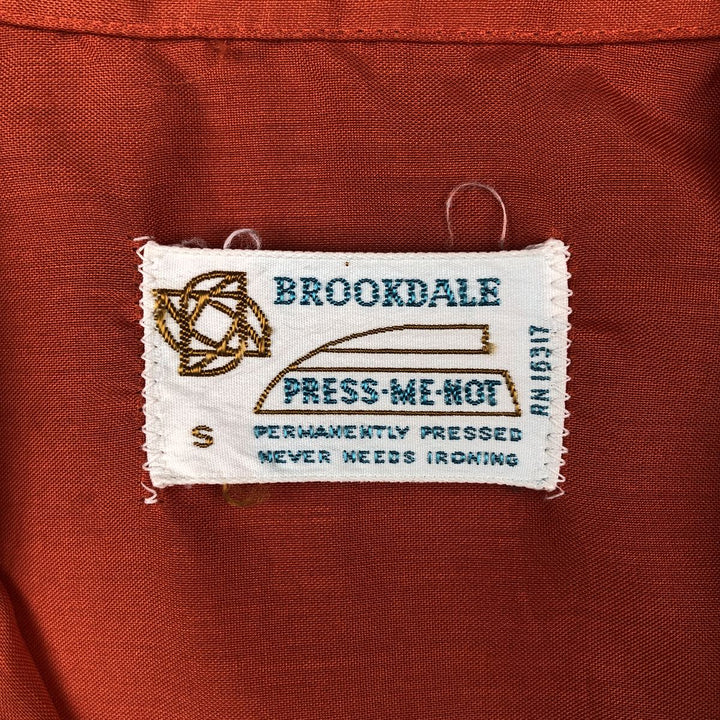 Brookdale Short-Sleeve Shirt, Men's Size S (Equivalent), Boxy Shirt unclear orange type Vintage Second Hand