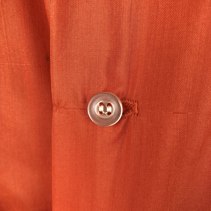 Brookdale Short-Sleeve Shirt, Men's Size S (Equivalent), Boxy Shirt unclear orange type Vintage Second Hand