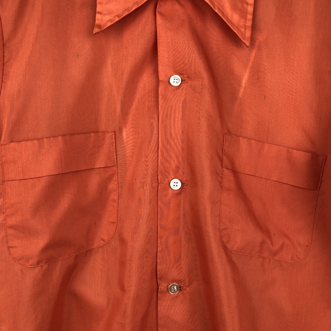 Brookdale Short-Sleeve Shirt, Men's Size S (Equivalent), Boxy Shirt unclear orange type Vintage Second Hand
