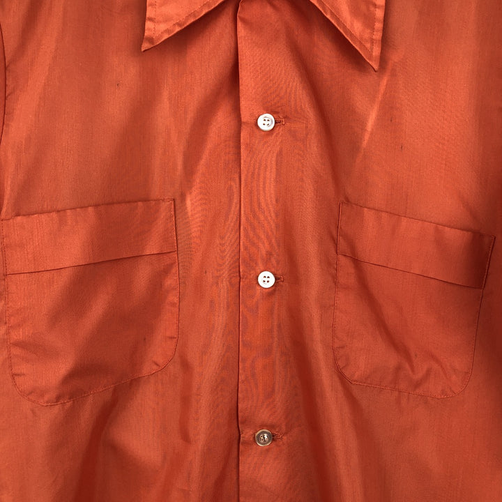 Brookdale Short-Sleeve Shirt, Men's Size S (Equivalent), Boxy Shirt unclear orange type Vintage Second Hand