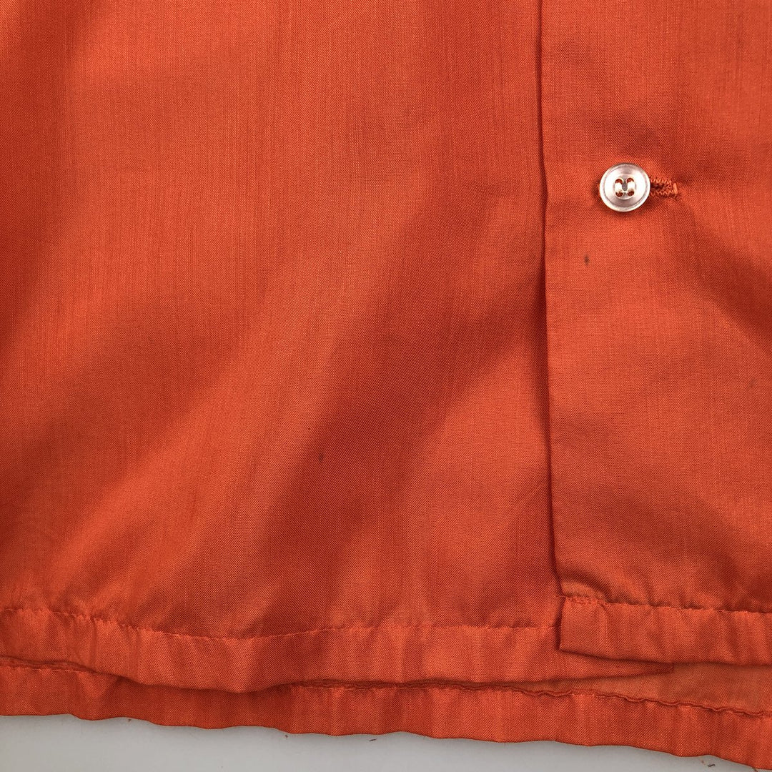 Brookdale Short-Sleeve Shirt, Men's Size S (Equivalent), Boxy Shirt unclear orange type Vintage Second Hand