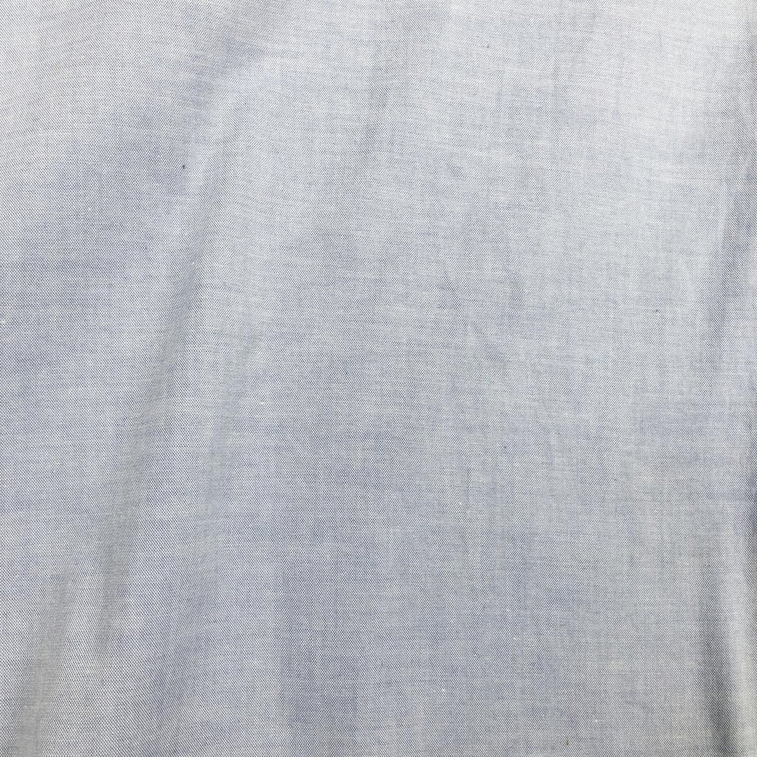 Brooks BASICS Short-Sleeve Button-Down Shirt, Men's Size XL (approx.) cotton blue type Vintage Second Hand