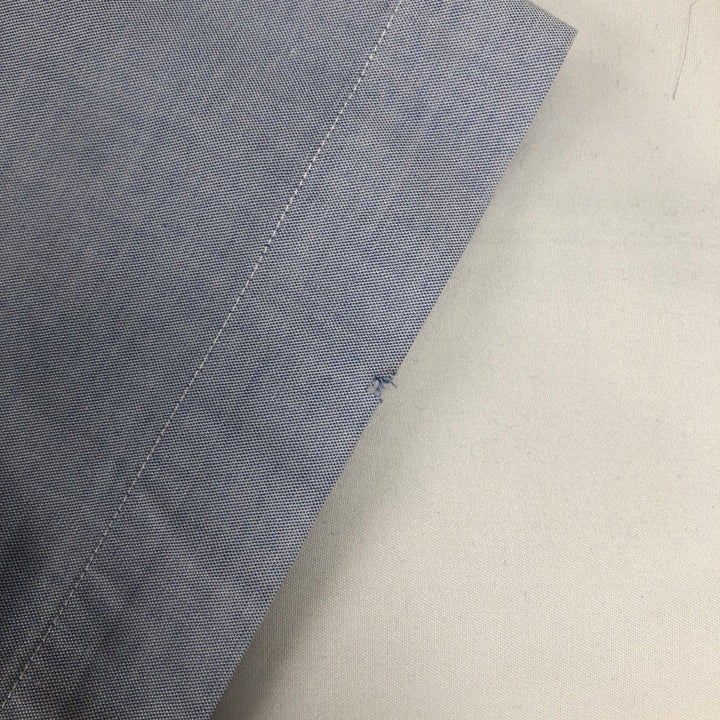Brooks BASICS Short-Sleeve Button-Down Shirt, Men's Size XL (approx.) cotton blue type Vintage Second Hand