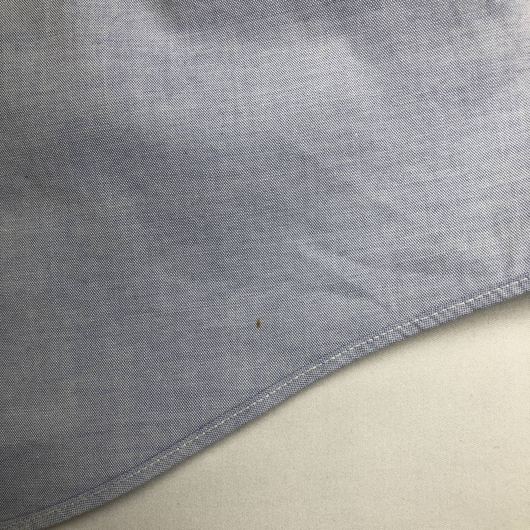 Brooks BASICS Short-Sleeve Button-Down Shirt, Men's Size XL (approx.) cotton blue type Vintage Second Hand