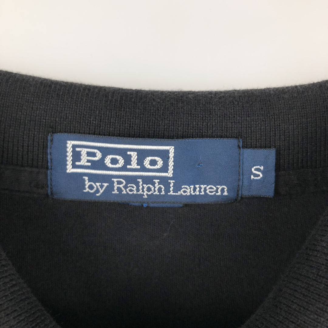 Ralph Lauren POLO by Ralph Lauren short sleeve polo shirt, size S for men cotton black type Vintage Second Hand