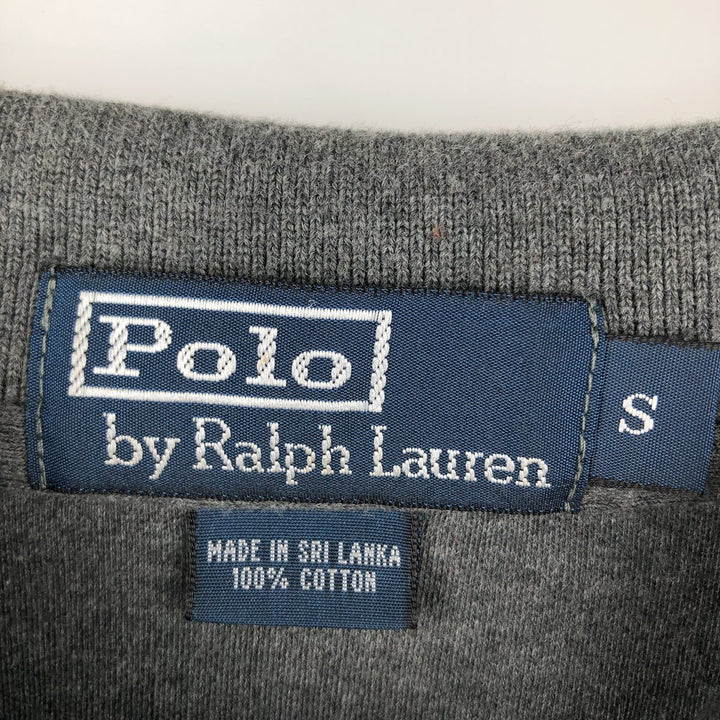 Ralph Lauren POLO by Ralph Lauren short sleeve polo shirt, size S for men cotton Charcoal Vintage Second Hand