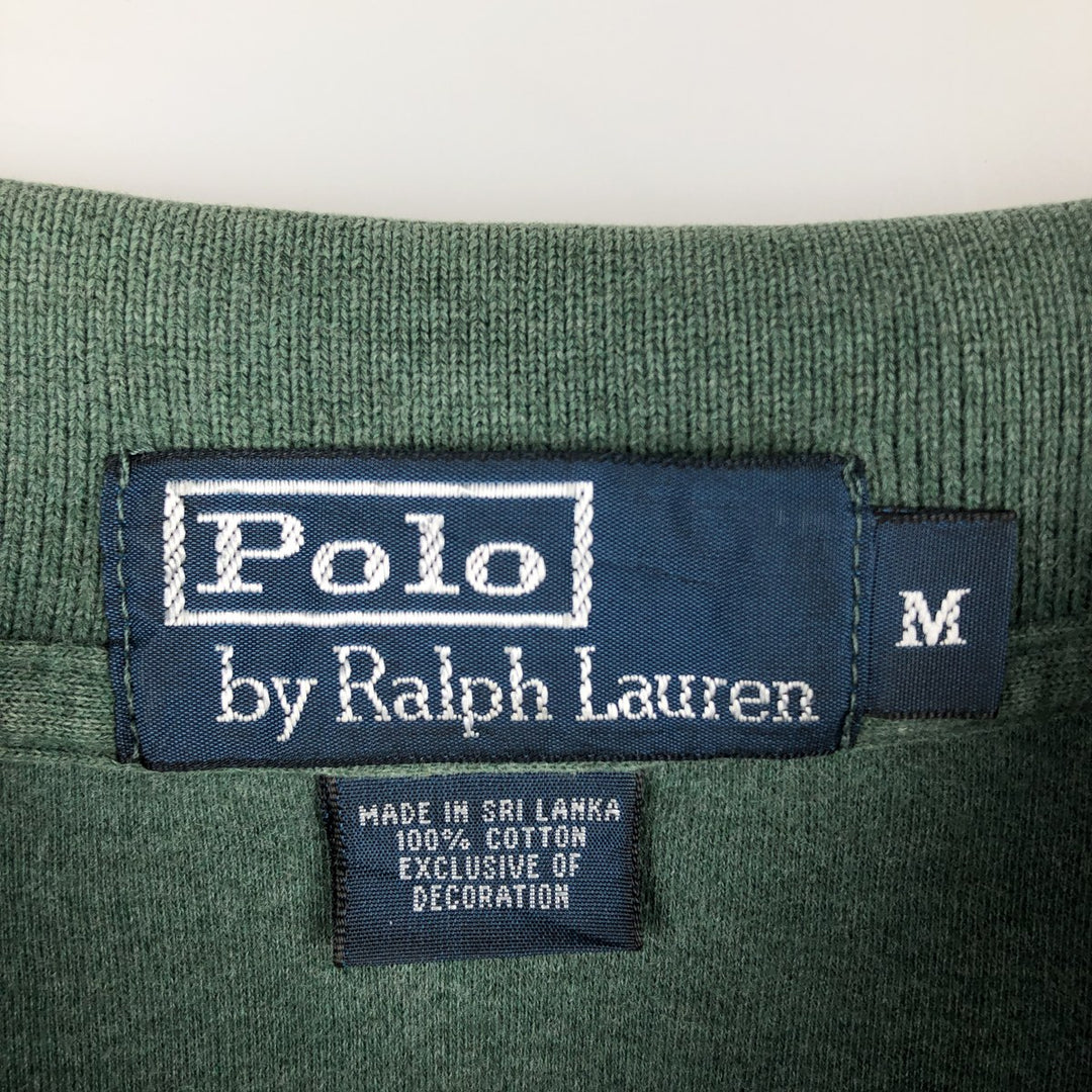 Ralph Lauren POLO by Ralph Lauren short sleeve polo shirt, men's size M cotton Green type dark green Vintage Second Hand