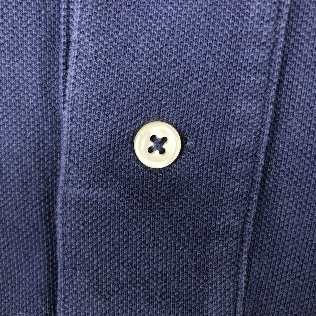 Ralph Lauren POLO by Ralph Lauren short sleeve polo shirt, men's size L cotton navy blue type Vintage Second Hand