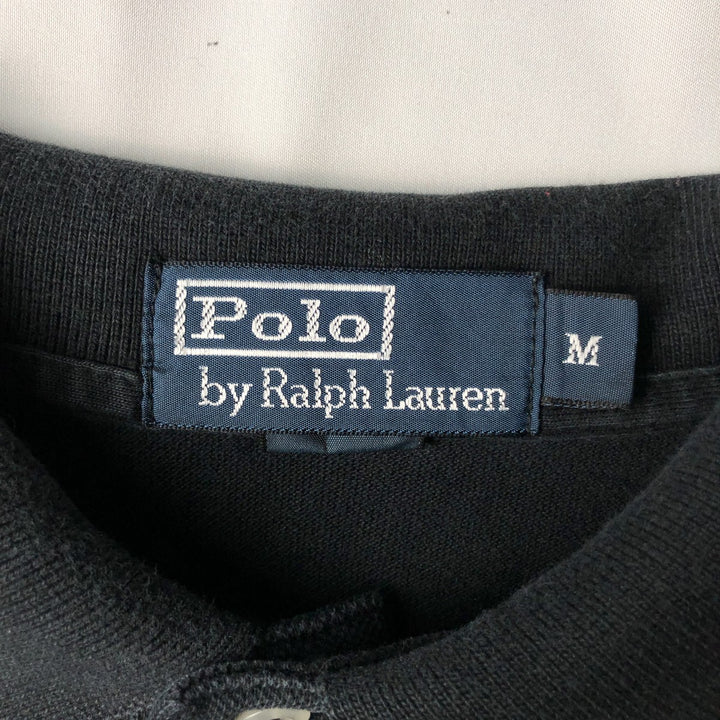 Ralph Lauren POLO by Ralph Lauren short sleeve polo shirt, men's size M cotton black type Vintage Second Hand
