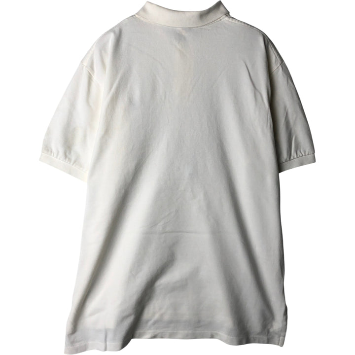 Ralph Lauren POLO by Ralph Lauren short sleeve polo shirt, men's XL size cotton white type Vintage Second Hand