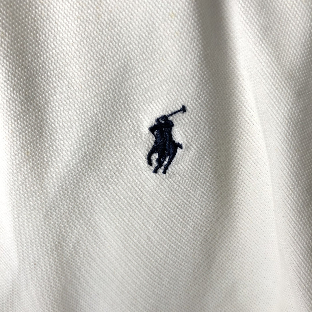 Ralph Lauren POLO by Ralph Lauren short sleeve polo shirt, men's XL size cotton white type Vintage Second Hand