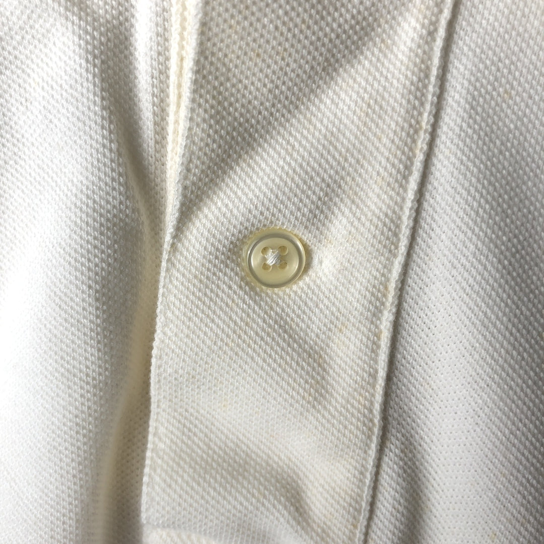 Ralph Lauren POLO by Ralph Lauren short sleeve polo shirt, men's XL size cotton white type Vintage Second Hand
