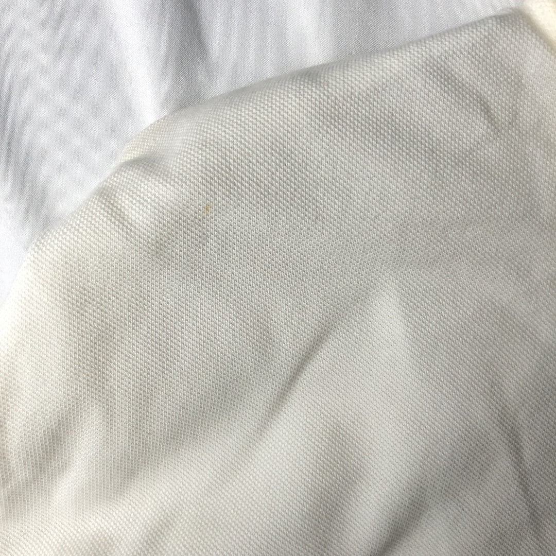 Ralph Lauren POLO by Ralph Lauren short sleeve polo shirt, men's XL size cotton white type Vintage Second Hand