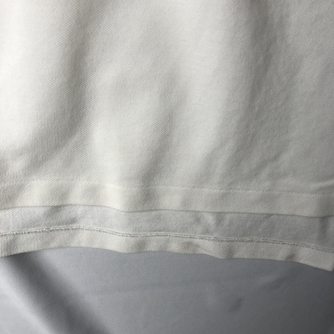 Ralph Lauren POLO by Ralph Lauren short sleeve polo shirt, men's XL size cotton white type Vintage Second Hand