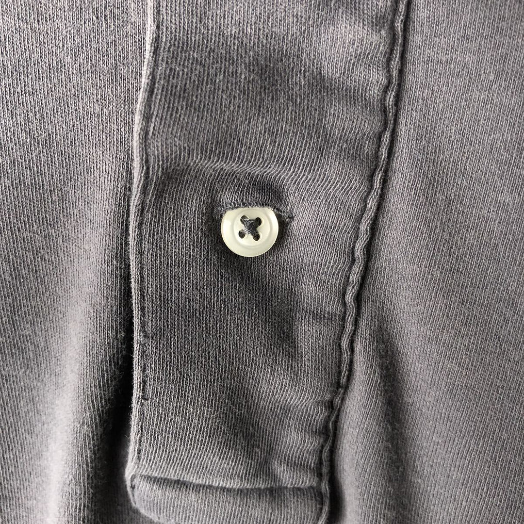 Ralph Lauren POLO by Ralph Lauren short sleeve polo shirt, men's size L cotton Charcoal Vintage Second Hand