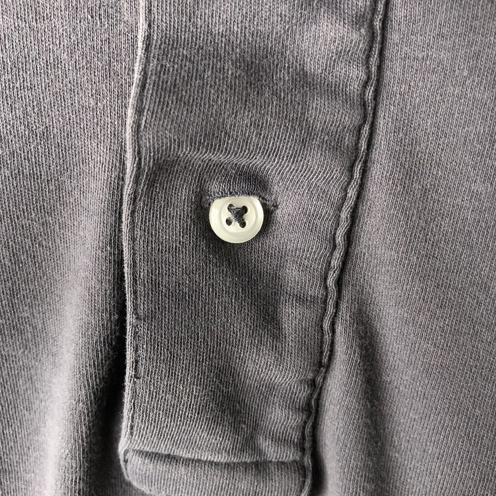 Ralph Lauren POLO by Ralph Lauren short sleeve polo shirt, men's size L cotton Charcoal Vintage Second Hand