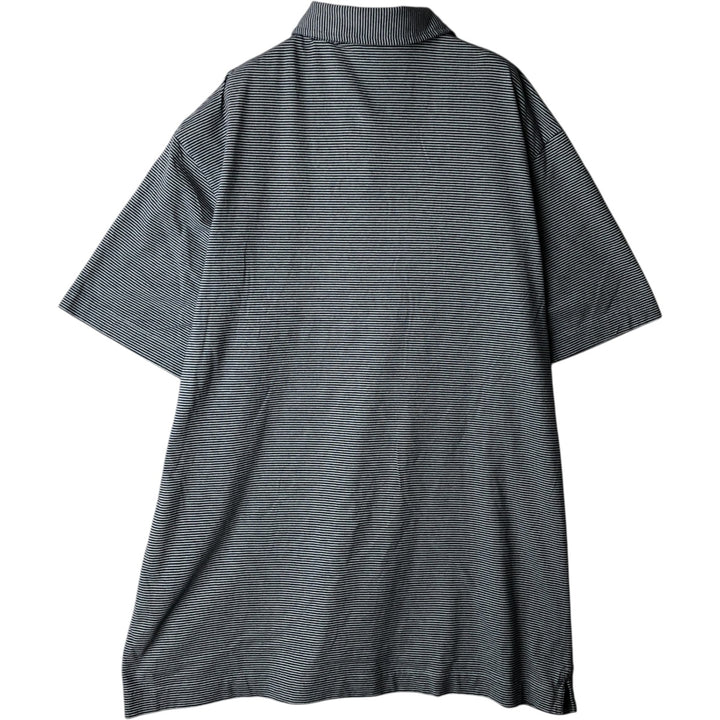 Patagonia 52776SP13 Short-Sleeve Striped Polo Shirt, Men's Size XL (approx.) cotton navy blue type Vintage Second Hand