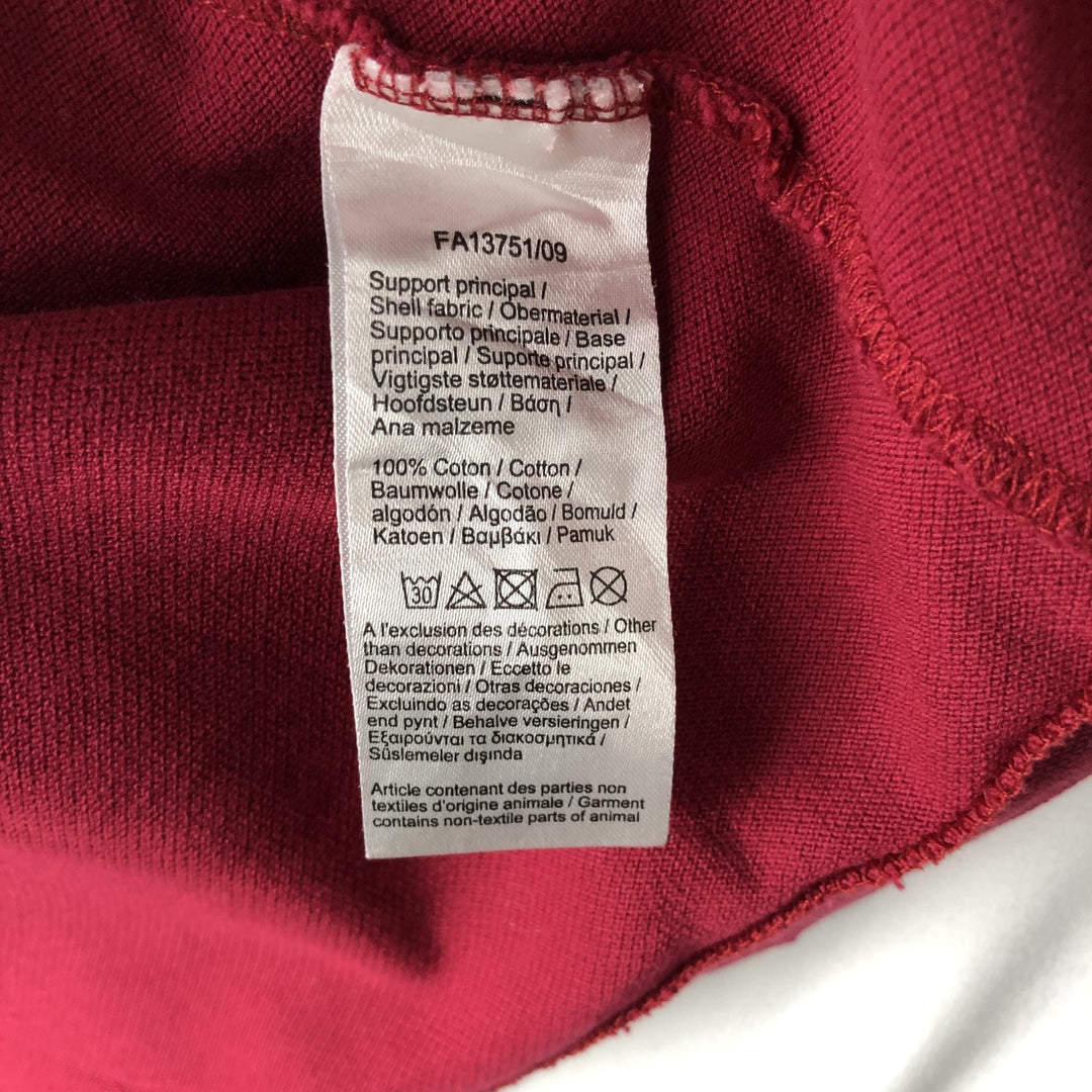 Lacoste Classic Fit short sleeve polo shirt for men, equivalent to XXL cotton red type Vintage Second Hand