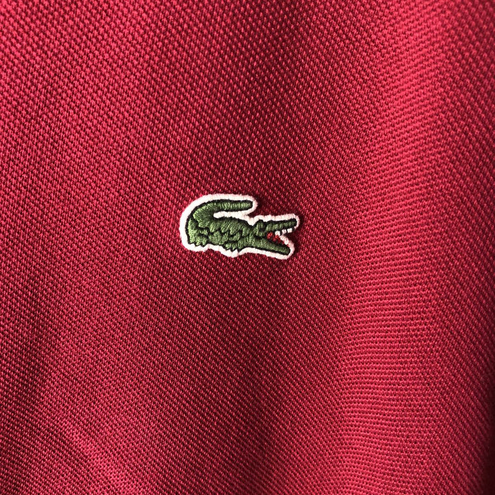 Lacoste Classic Fit short sleeve polo shirt for men, equivalent to XXL cotton red type Vintage Second Hand