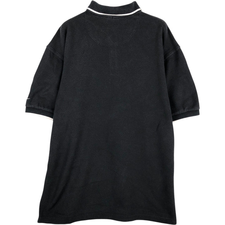 Nike Golf Short Sleeve Polo Shirt Men's XL cotton black type Vintage Second Hand