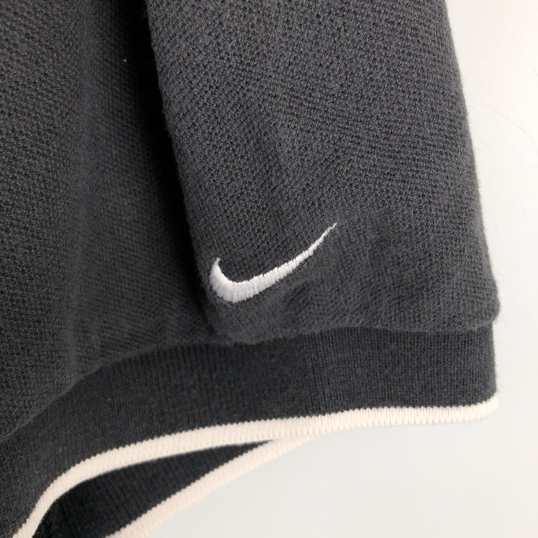 Nike Golf Short Sleeve Polo Shirt Men's XL cotton black type Vintage Second Hand