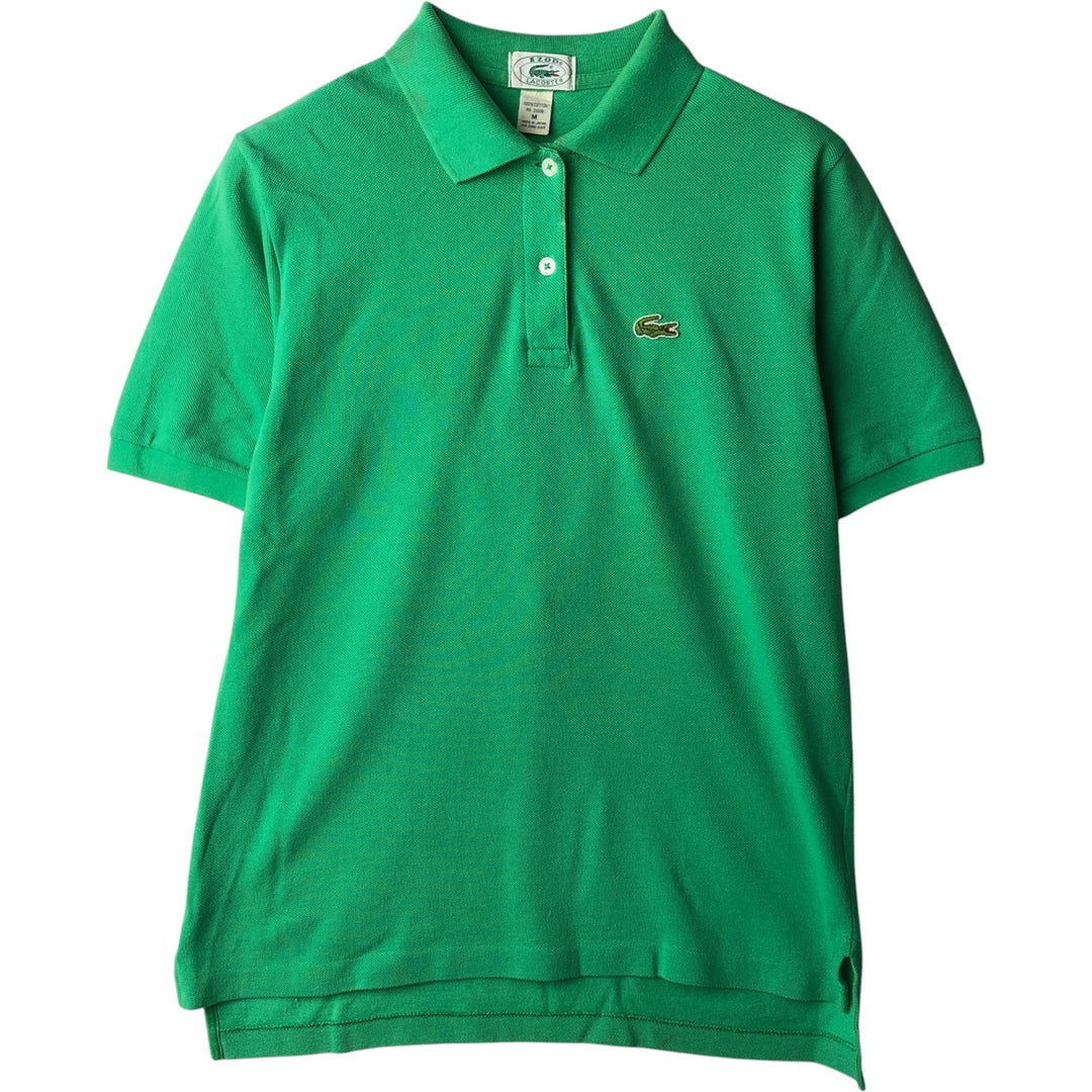 Lacoste IZOD Long-Sleeve Polo Shirt, Men's Size M (approx.) cotton green type yellow green Vintage Second Hand