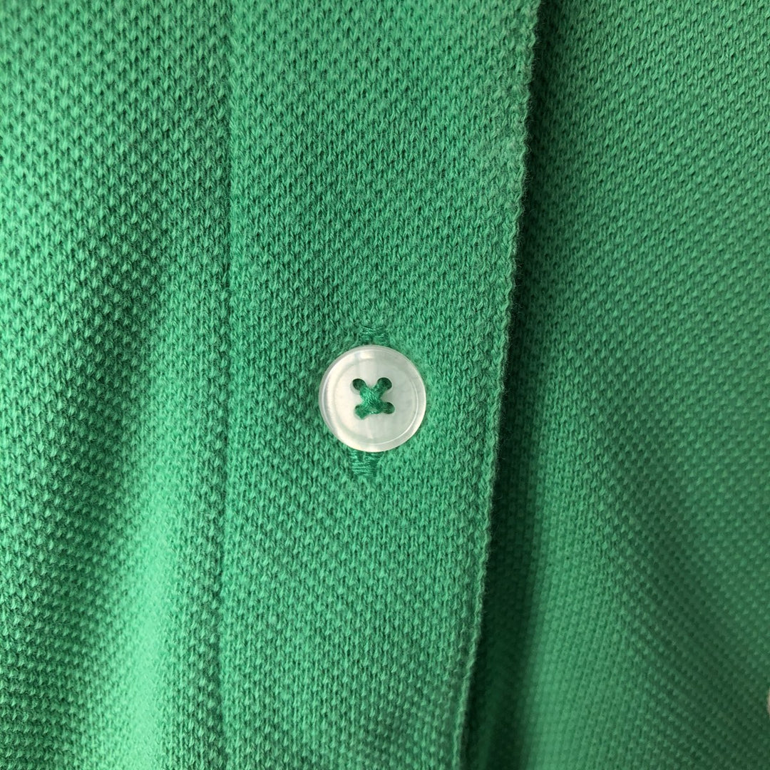 Lacoste IZOD Long-Sleeve Polo Shirt, Men's Size M (approx.) cotton green type yellow green Vintage Second Hand