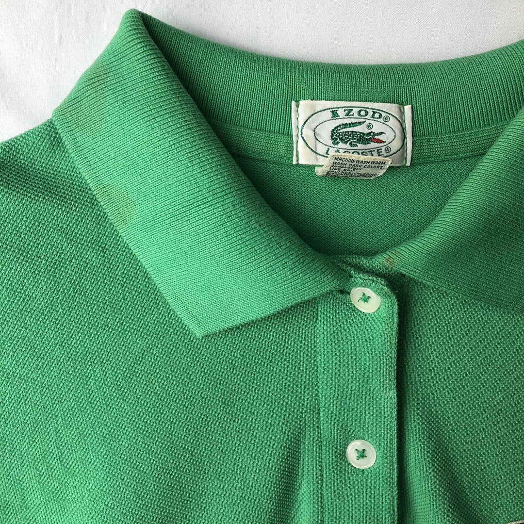 Lacoste IZOD Long-Sleeve Polo Shirt, Men's Size M (approx.) cotton green type yellow green Vintage Second Hand
