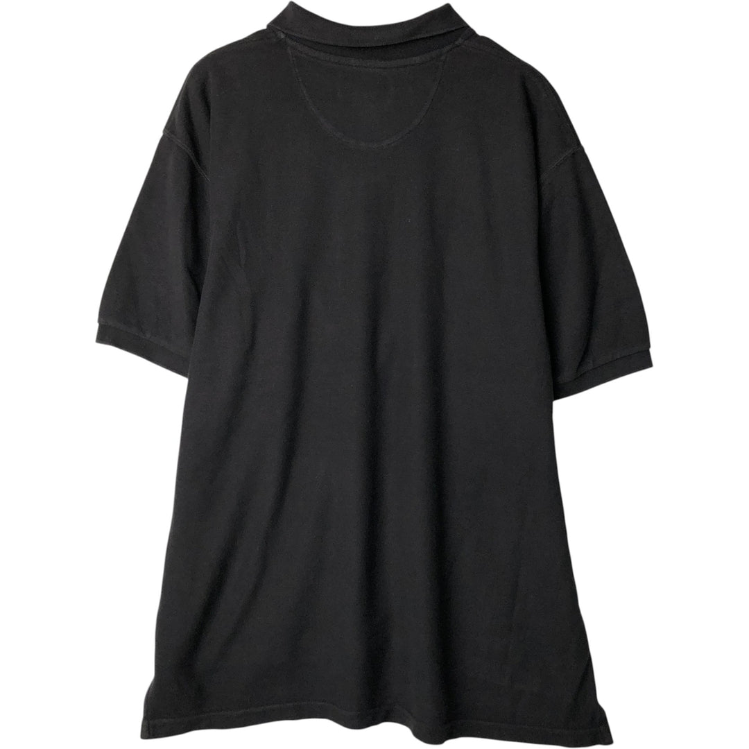 Ralph Lauren CHAPS Short-Sleeve Polo Shirt, Men's Size XL (approx.) cotton black type Vintage Second Hand