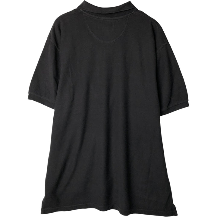 Ralph Lauren CHAPS Short-Sleeve Polo Shirt, Men's Size XL (approx.) cotton black type Vintage Second Hand