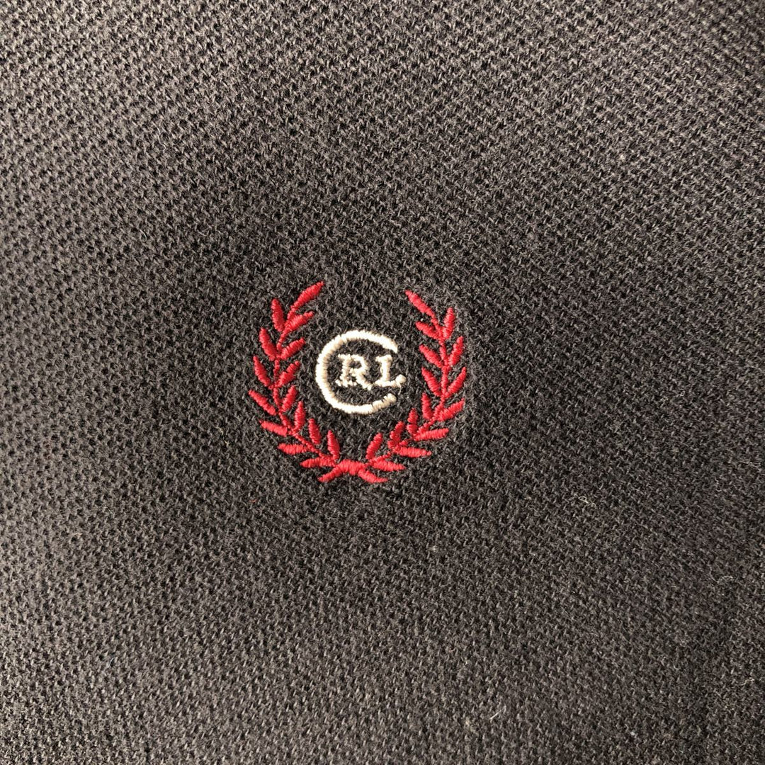 Ralph Lauren CHAPS Short-Sleeve Polo Shirt, Men's Size XL (approx.) cotton black type Vintage Second Hand