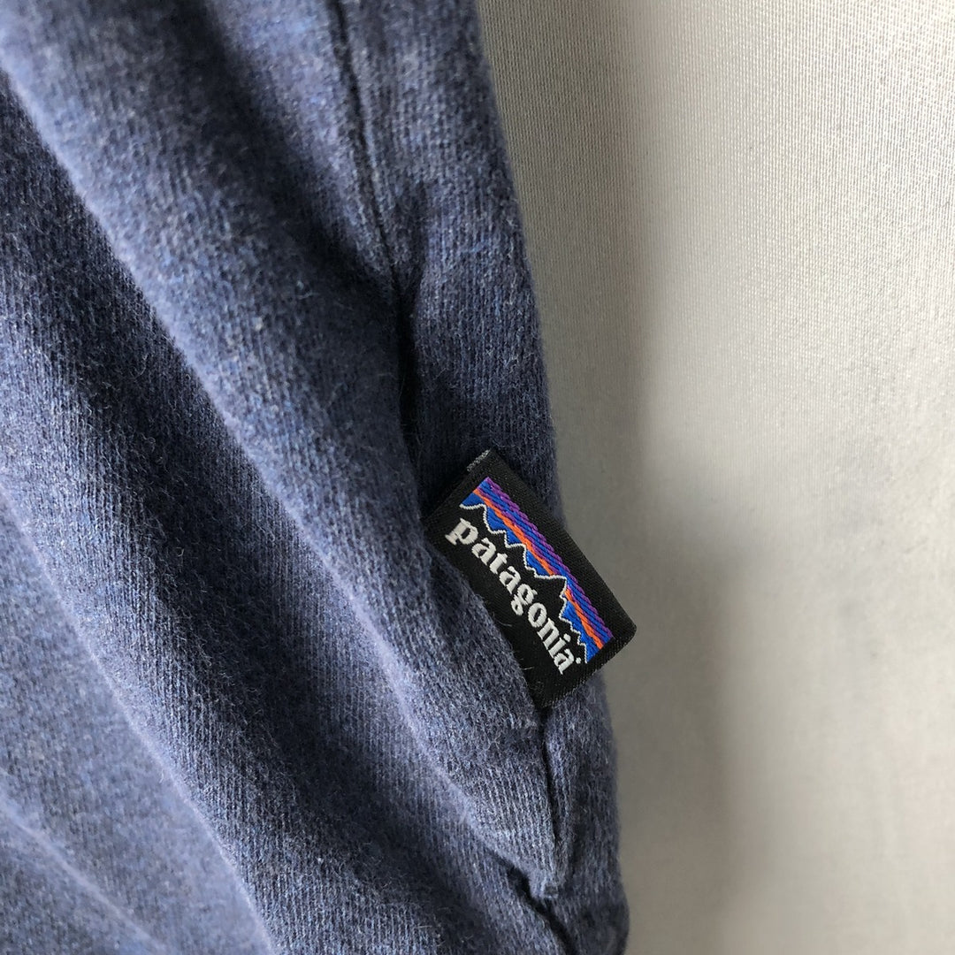 Patagonia 52776FA15 Short-Sleeve Polo Shirt, Men's Size XL (approx.) cotton navy blue type Vintage Second Hand