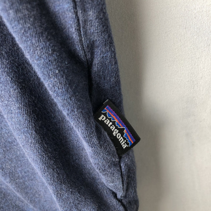 Patagonia 52776FA15 Short-Sleeve Polo Shirt, Men's Size XL (approx.) cotton navy blue type Vintage Second Hand