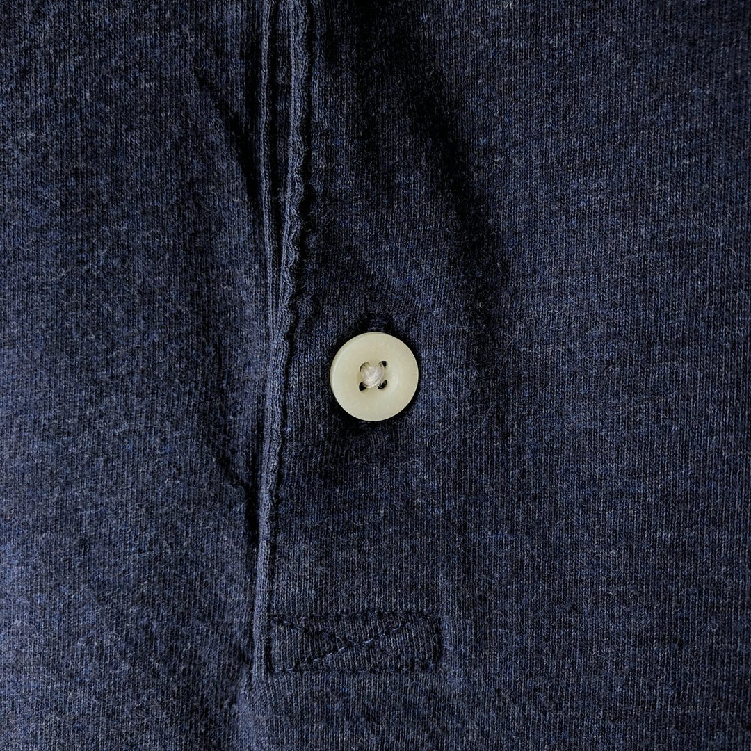 Patagonia 52776FA15 Short-Sleeve Polo Shirt, Men's Size XL (approx.) cotton navy blue type Vintage Second Hand