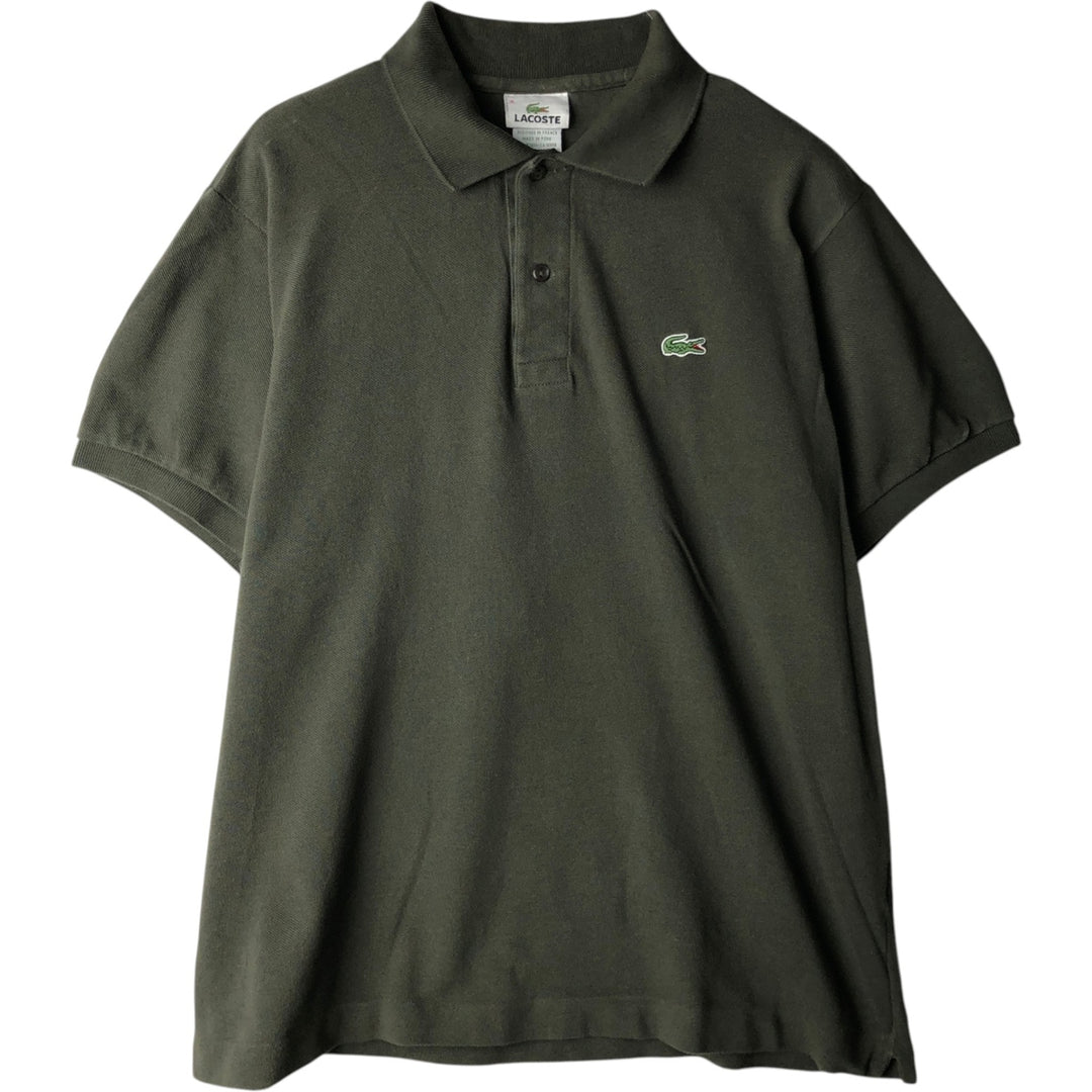 Lacoste Designed in France Short Sleeve Polo Shirt, Size 5, Men's Size L cotton green type Vintage Second Hand